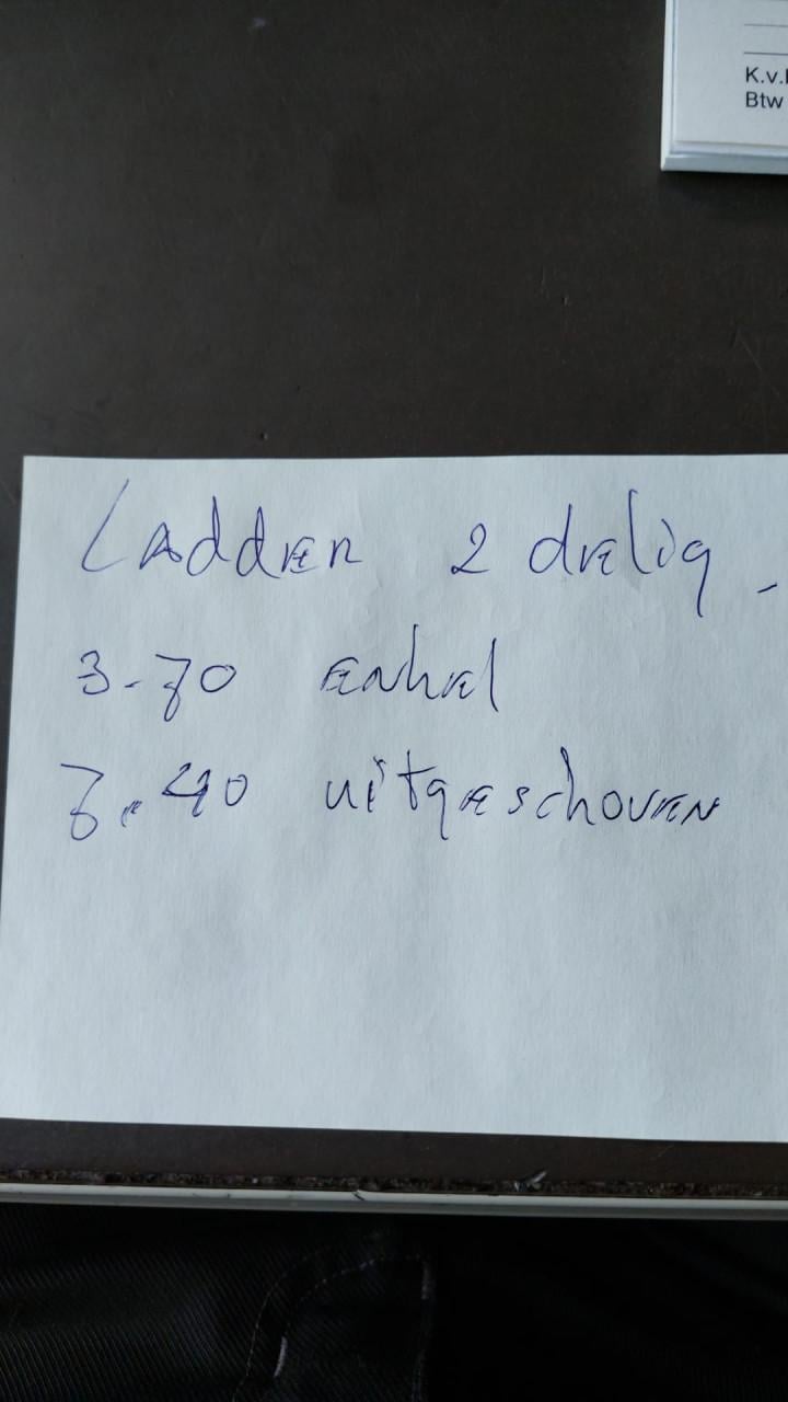 2 dlg.Uitschuifbare aluminium ladder