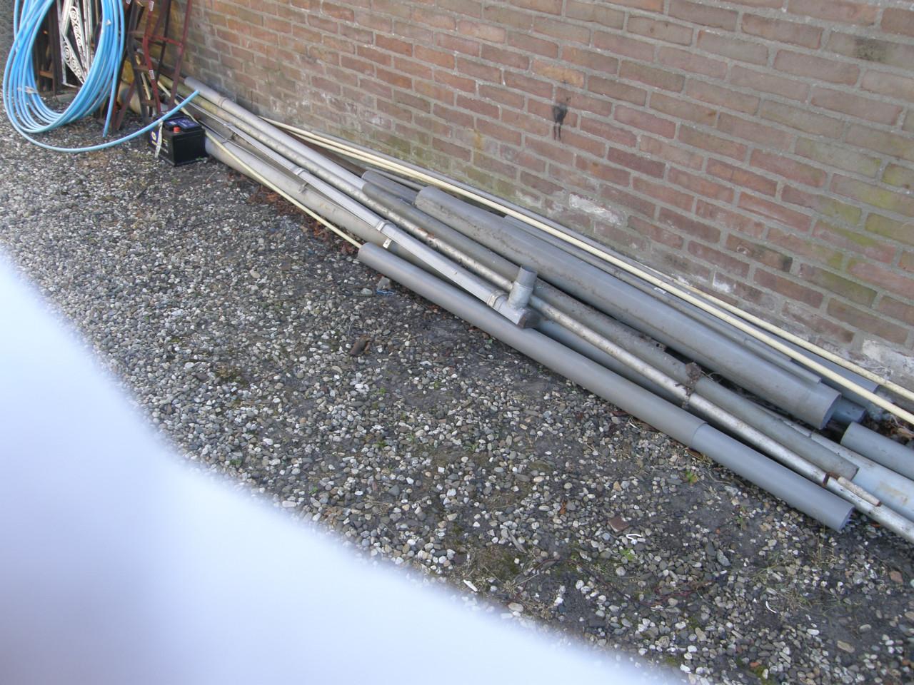 PVC pijp, stijgerpijp, vloerverwarming, brandwerende plaat,