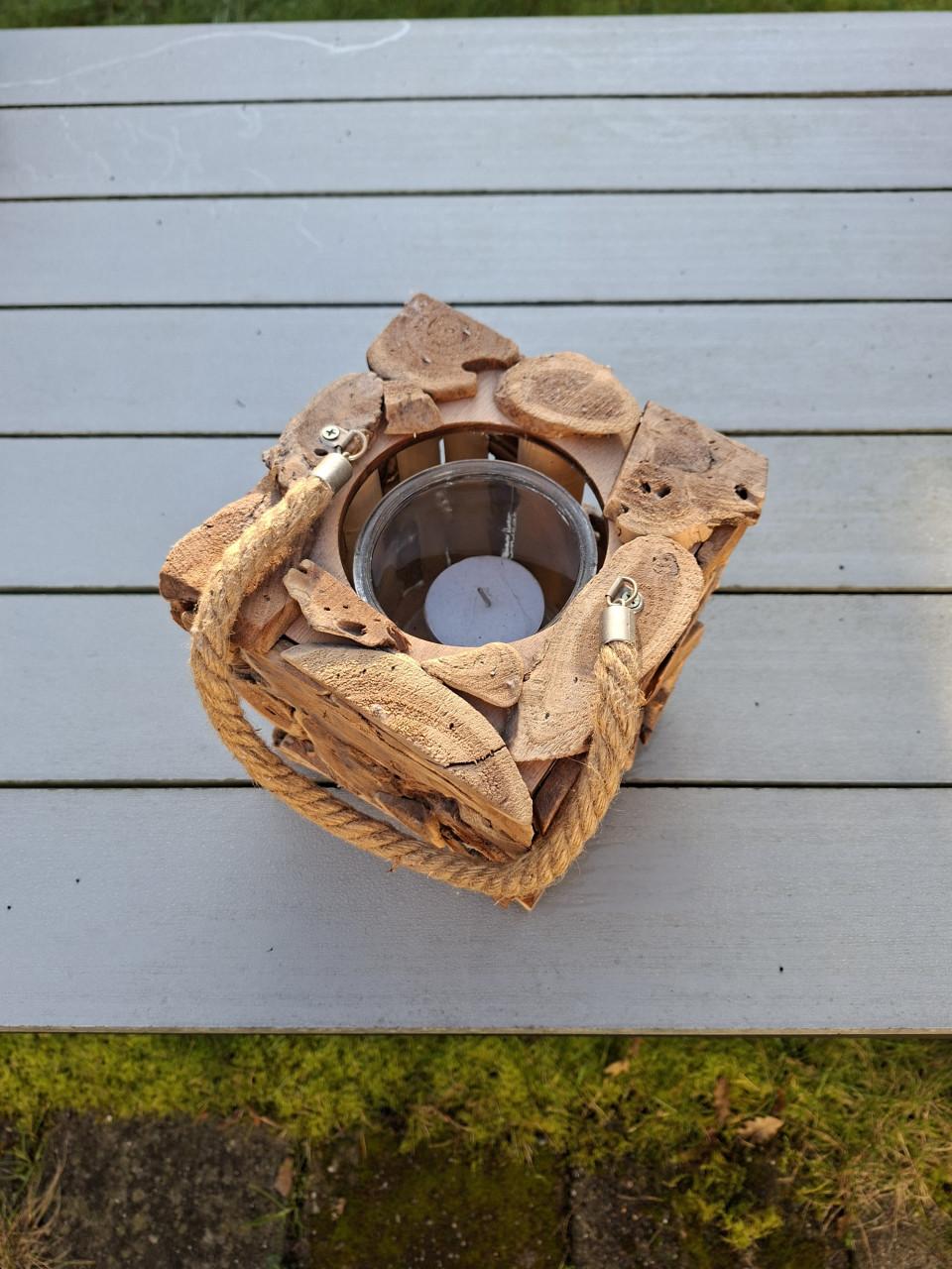 Grote deco waxinelicht/plant