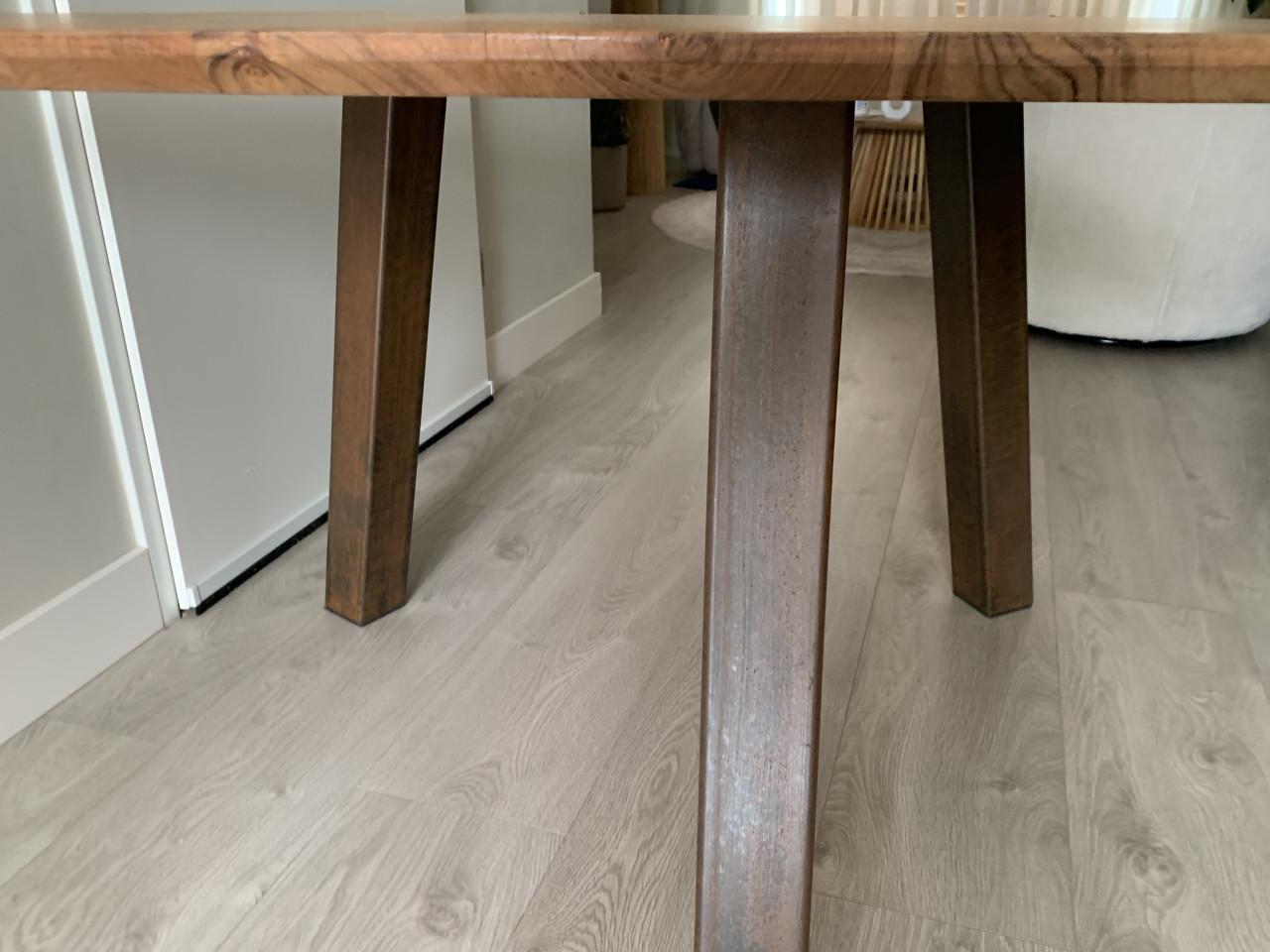 Eettafel model triangel