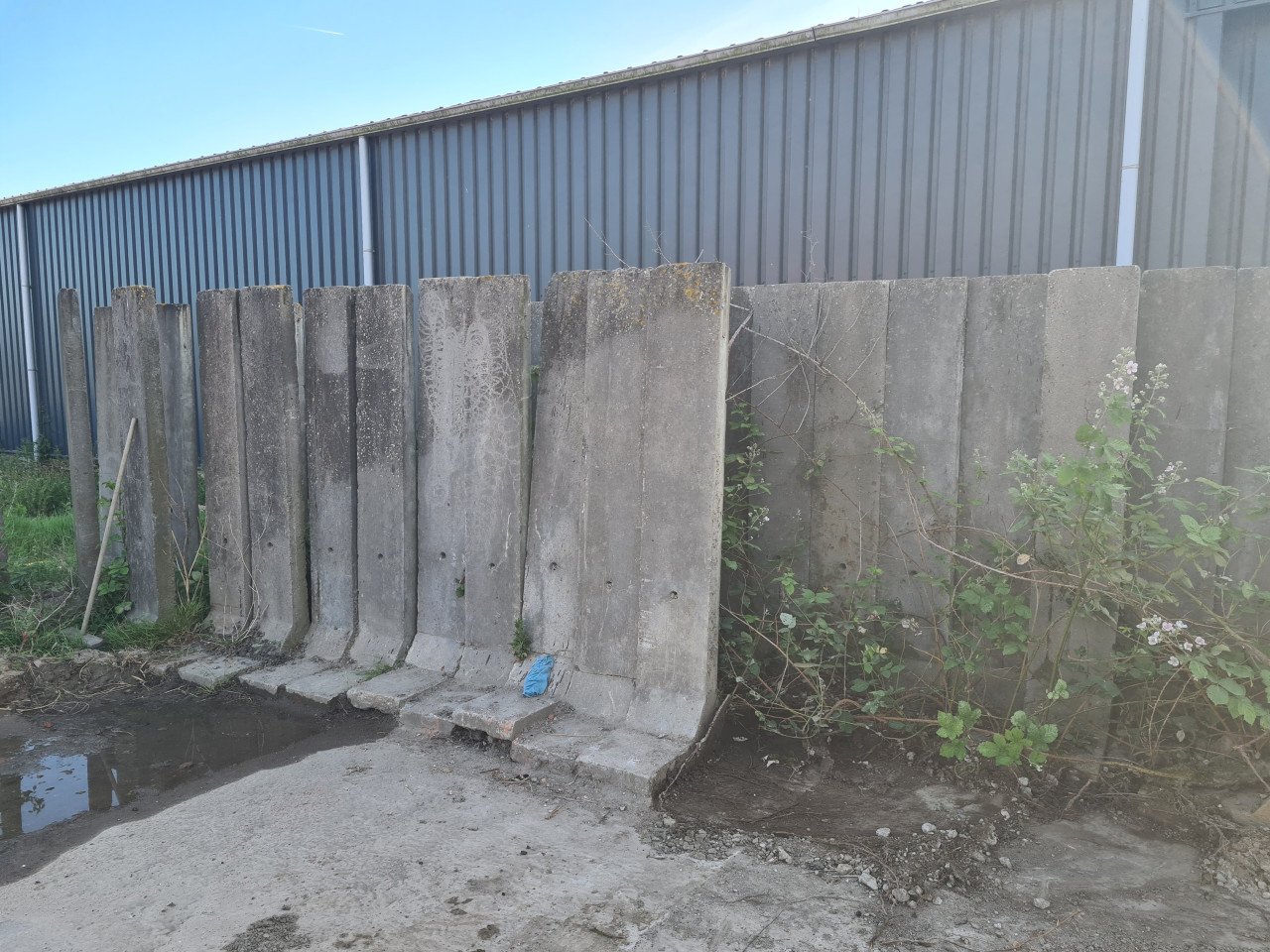 Beton elementen keerwanden L-steunen afscheidingen