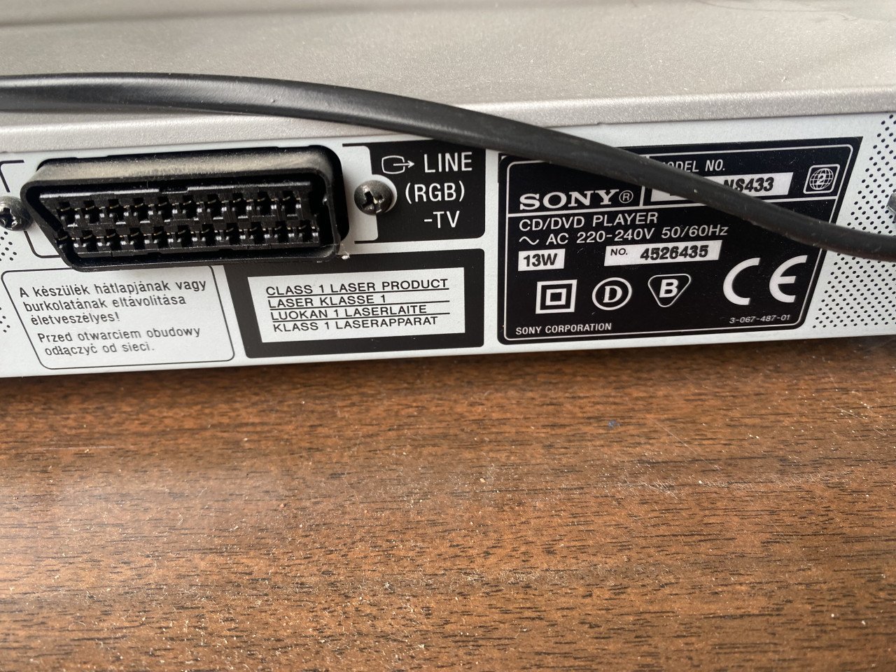 Sony geluidsset met cd speler