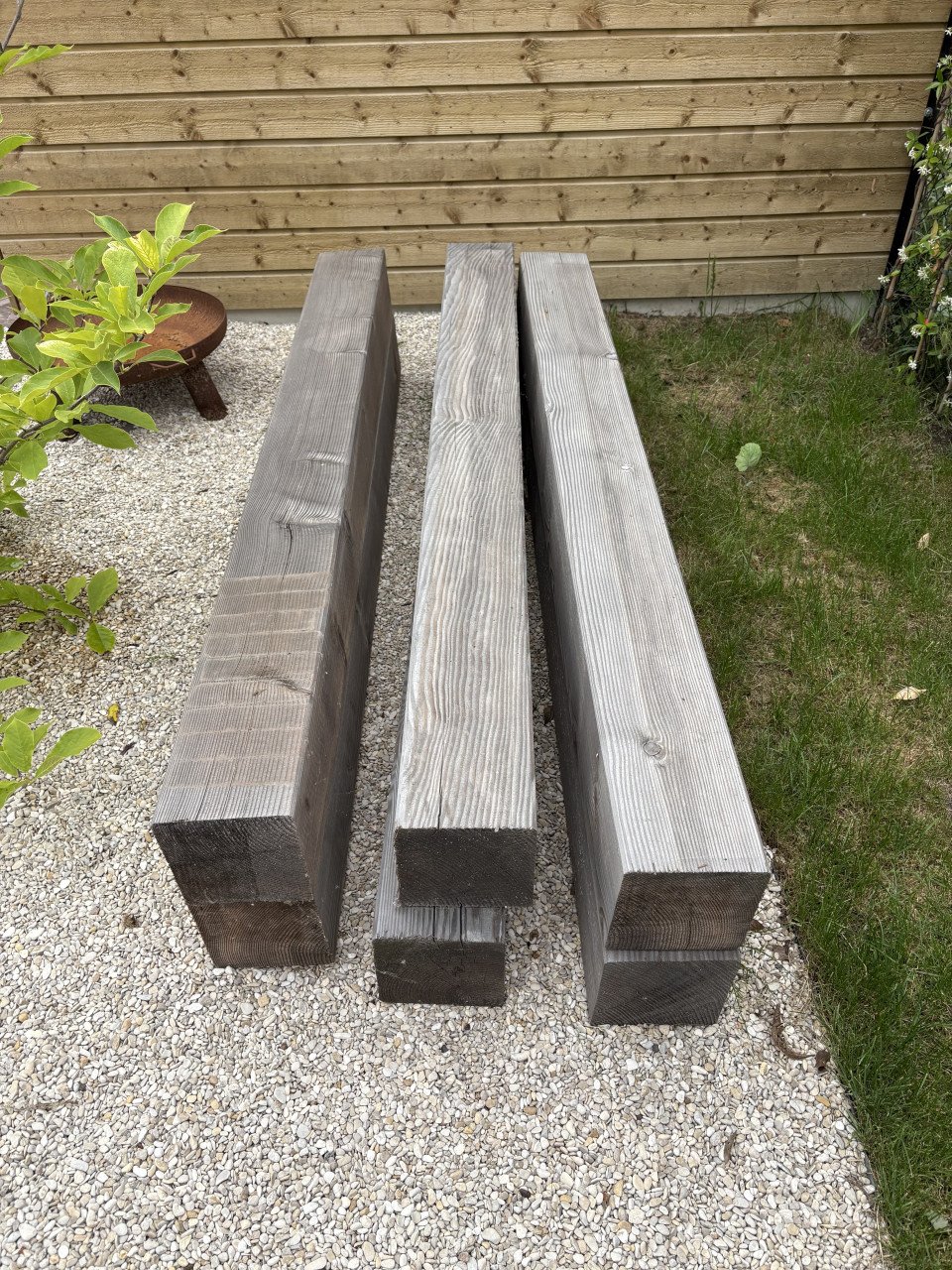 Douglas houten balken/palen te koop