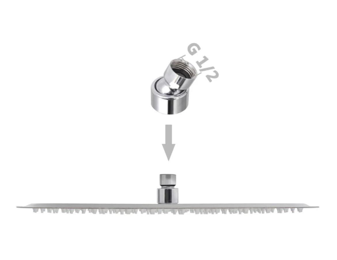 Nieuwe regendouche rond 40 cm RVS