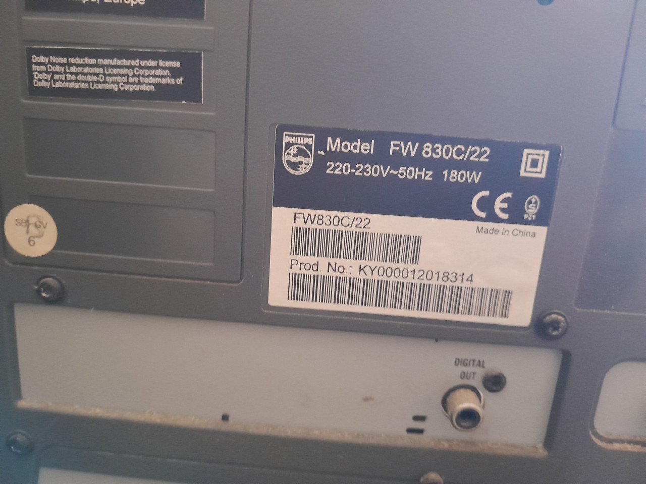 Stereo surround installatie  Philips FD 830C