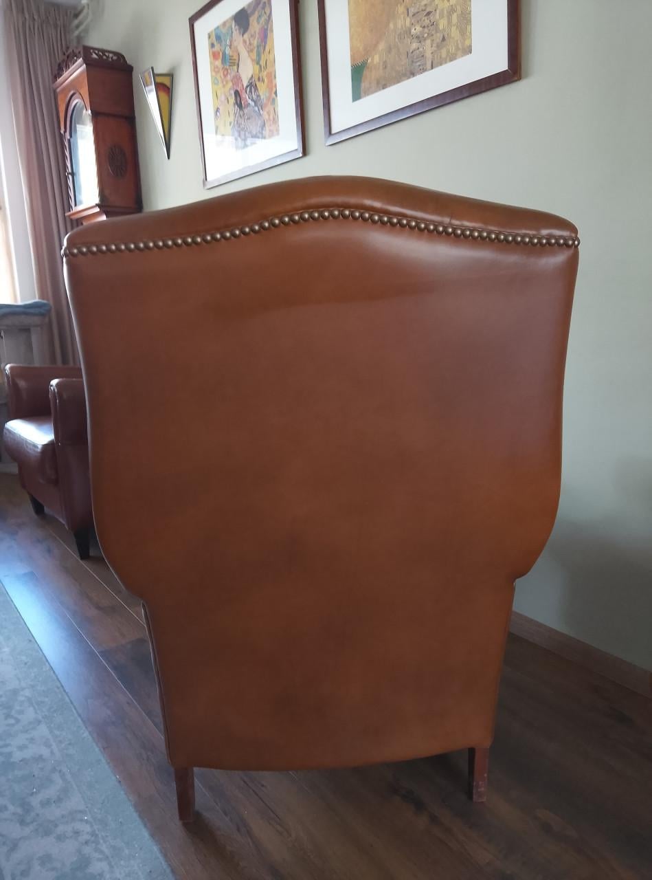 Mooie leren fauteuil