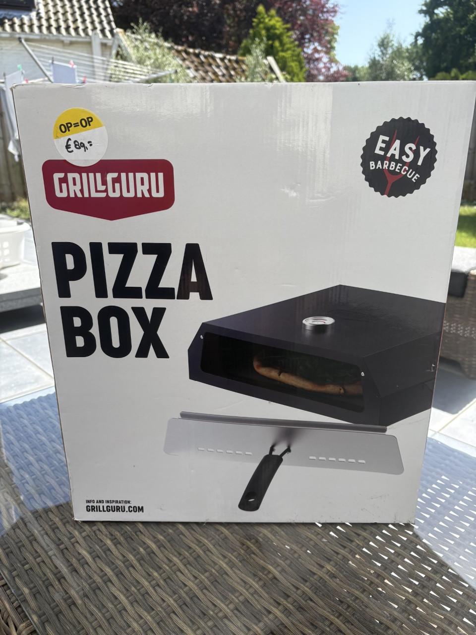 Pizza box van Grill Guru.