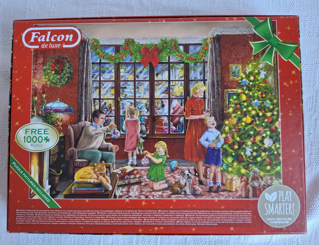 Falcon de Luxe kerstpuzzel 2x 1000 stukjes