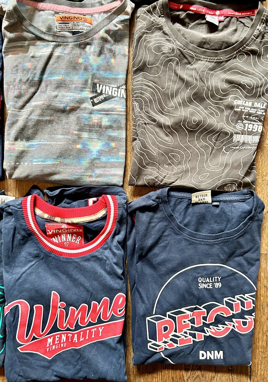 12 T-shirts Vingino/Retour/Diesel/Levi’s/Petrol