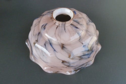 Lampenkap opaline vintage antiek rose