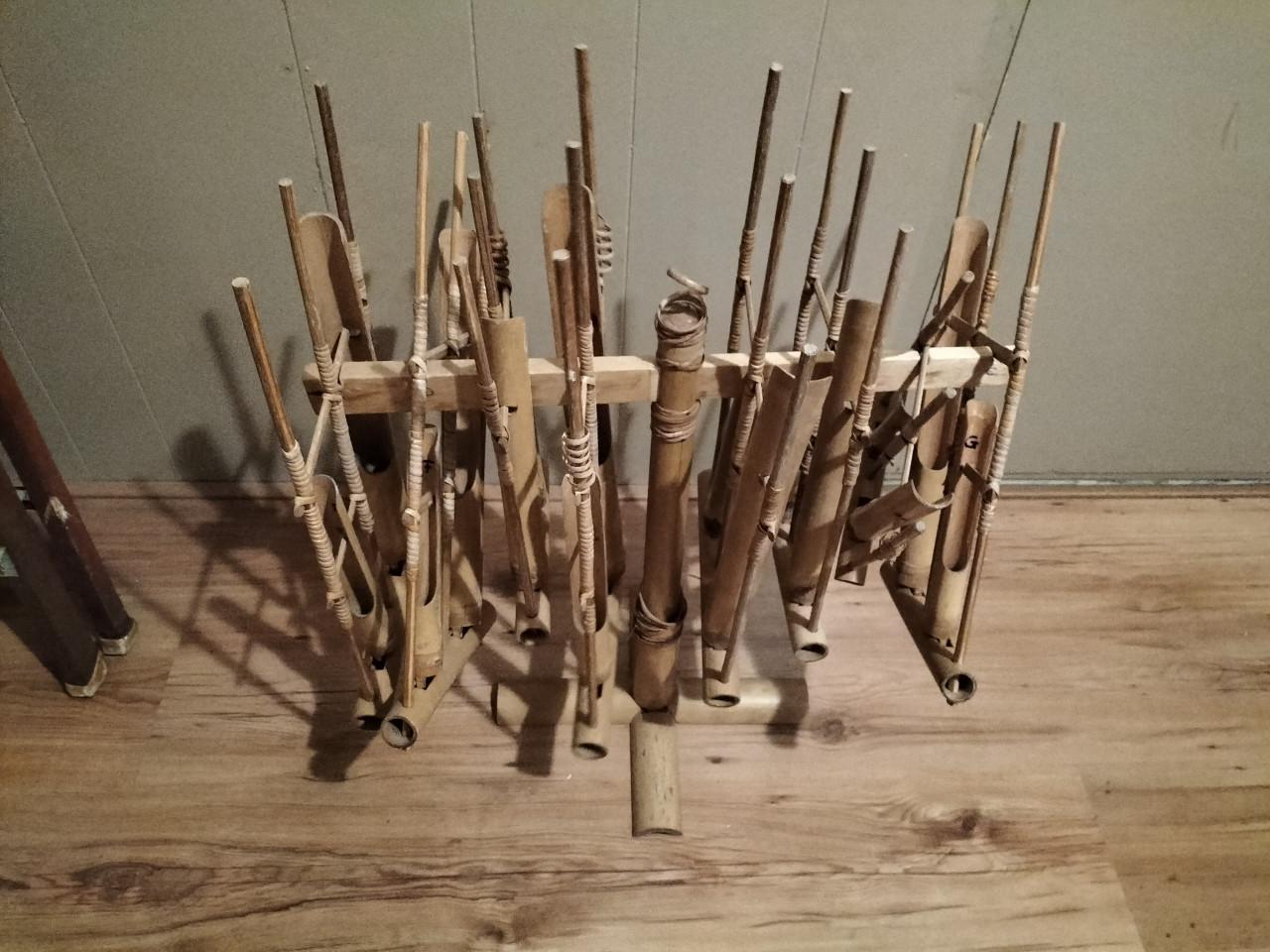 Indonesisch instrument van bamboe