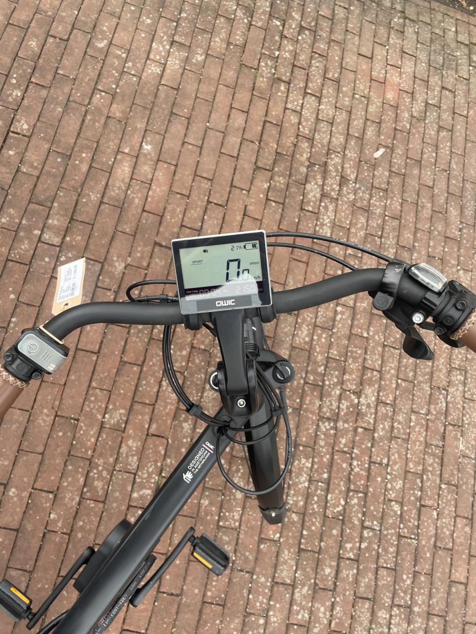 Qwic premium elektrische fiets heren top staat !!