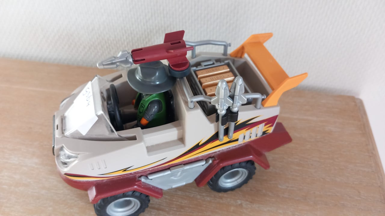 Playmobil amfibievoertuig met buit setnr 9364