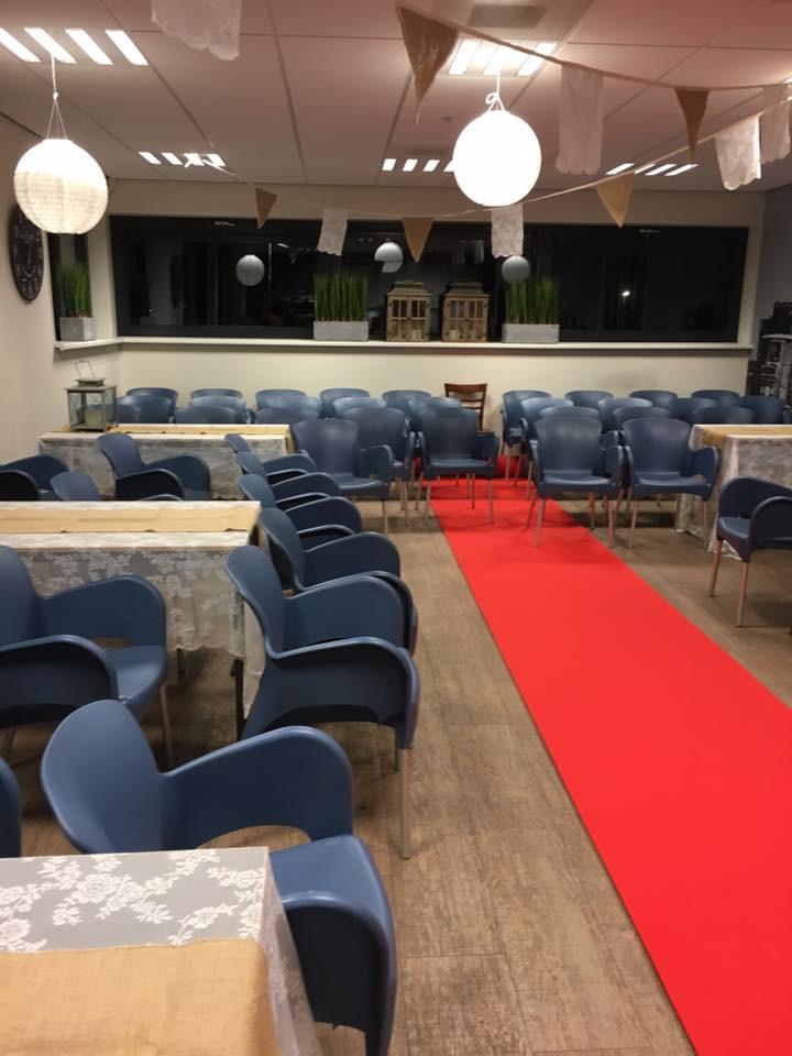 Rode loper voor modeshow