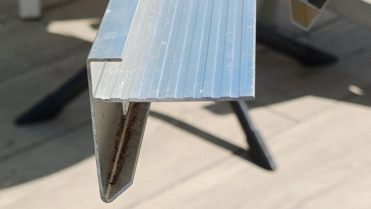 Aluminium daktrim 10 x 2,5 m
