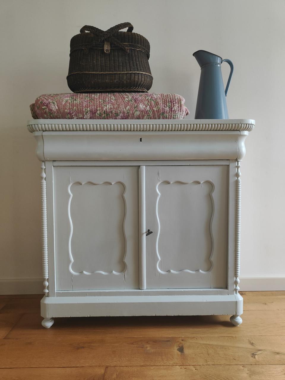 Mooie brocante Biedermeier kast