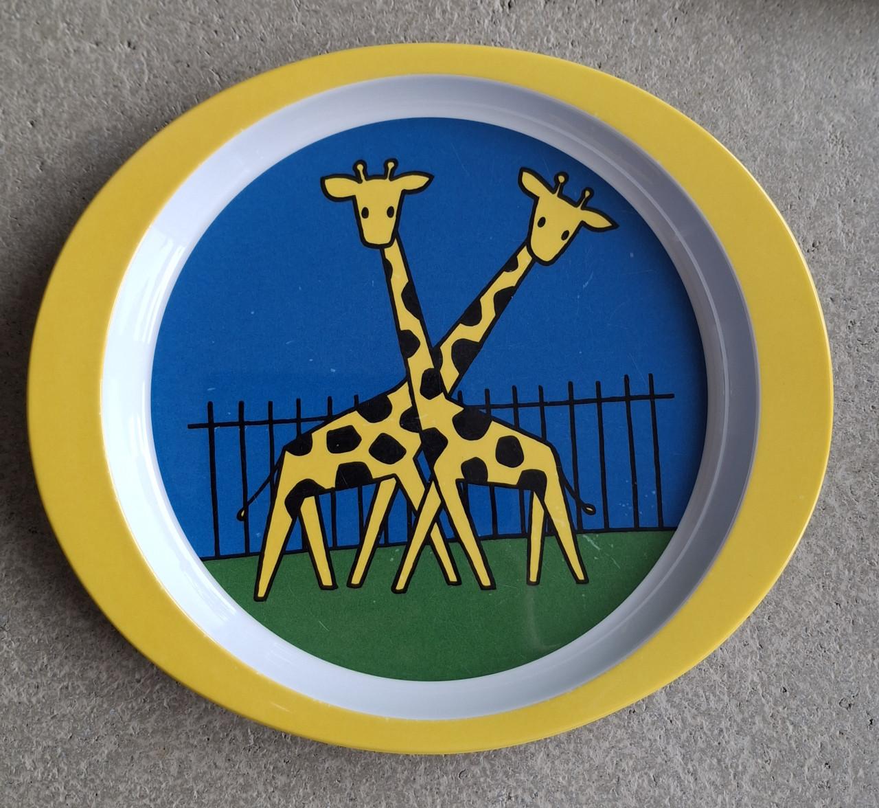 Melamine Bordje: Giraffe
