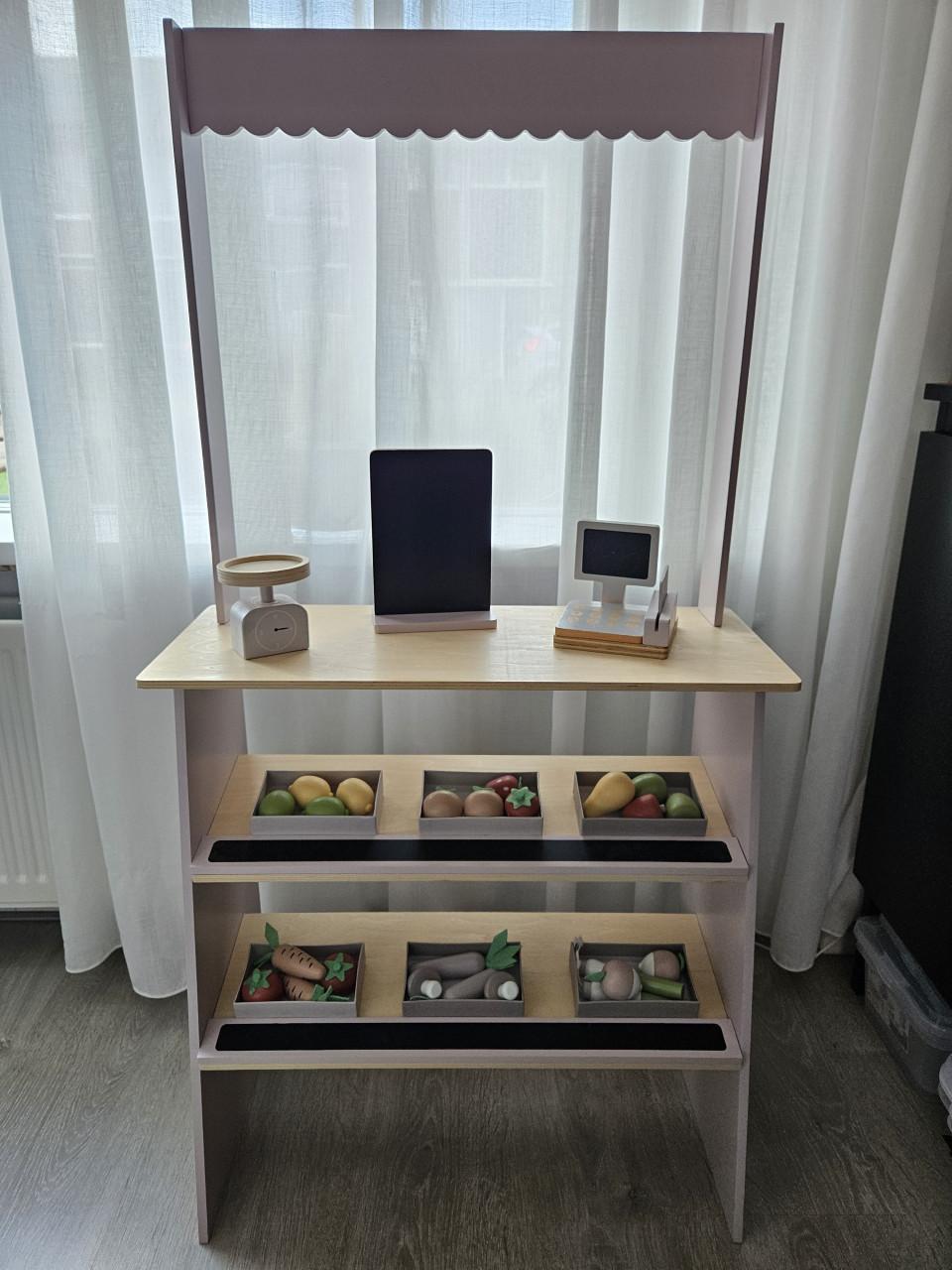 Petite Amelie houten speelgoed marktkraam