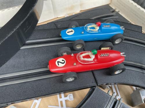 Vintage racebaan jaren 60-70