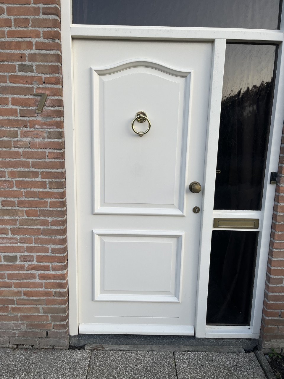Hard houten buiten deur