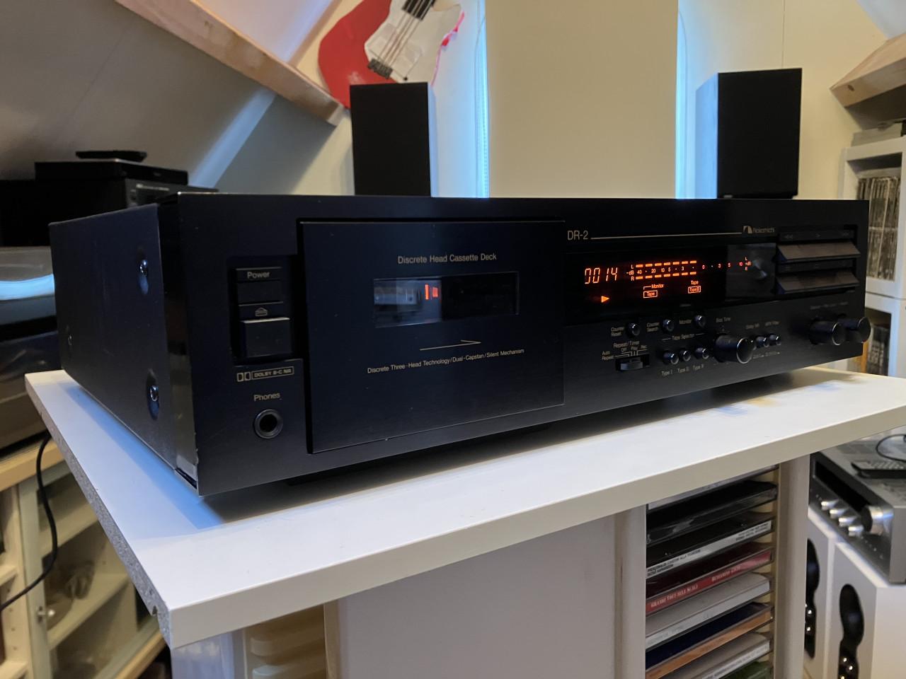 Nakamichi DR-2 3 koppen dual capstan cassettedeck bijna nieuw garantie