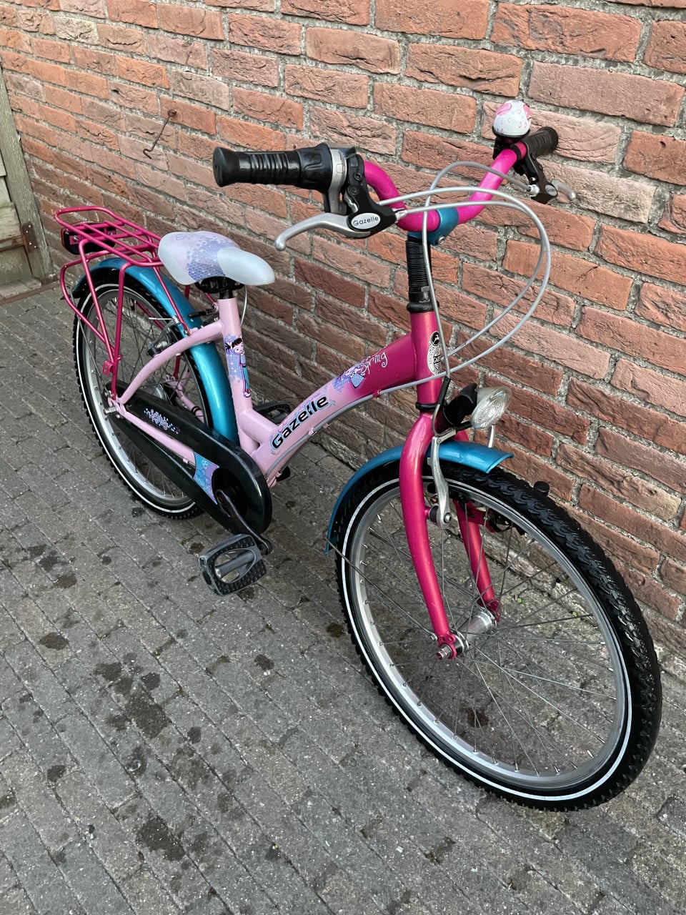 Gazelle Spring 22 inch. Meisjesfiets. 3 versnellingen.