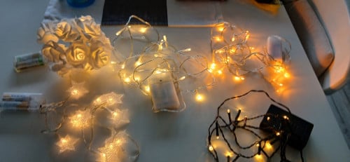 5x Verlichting op batterijen (sfeer of kerst)