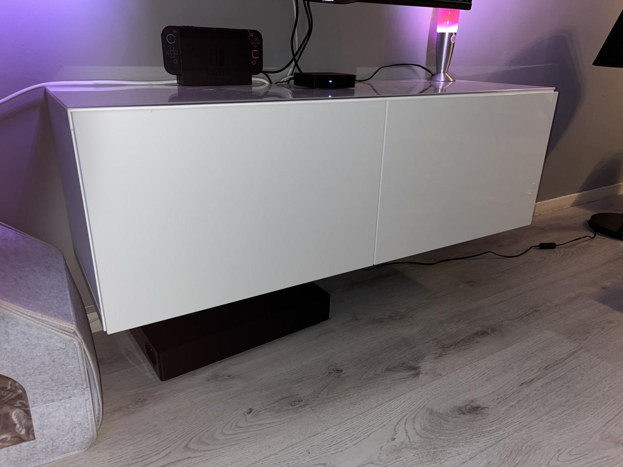 TV-dressoir hoogglans wit