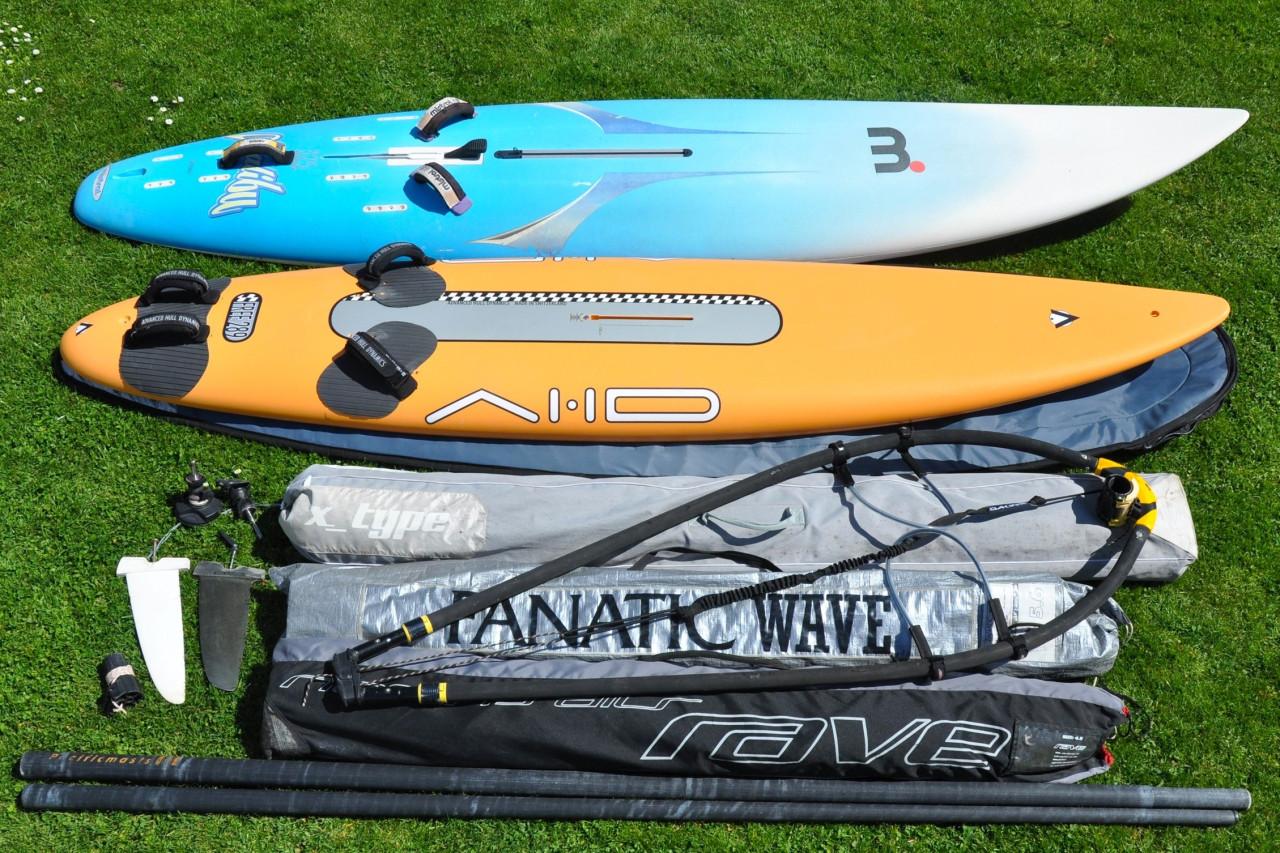AHD Freerace / Mistral Malibu zeer complete (beginner) set