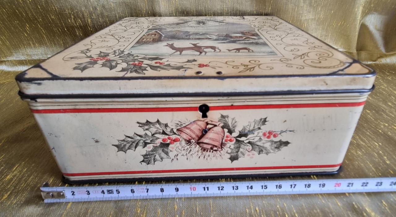 Kerstblik oud van Melle met winterafbeelding