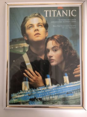 Poster met afbeelding van  Leonardo DiCaprio en Kate Winslet