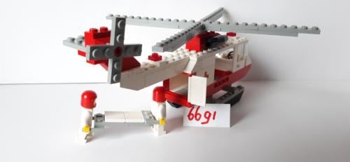 Lego Classic Town 6691: rode kruis helikopter