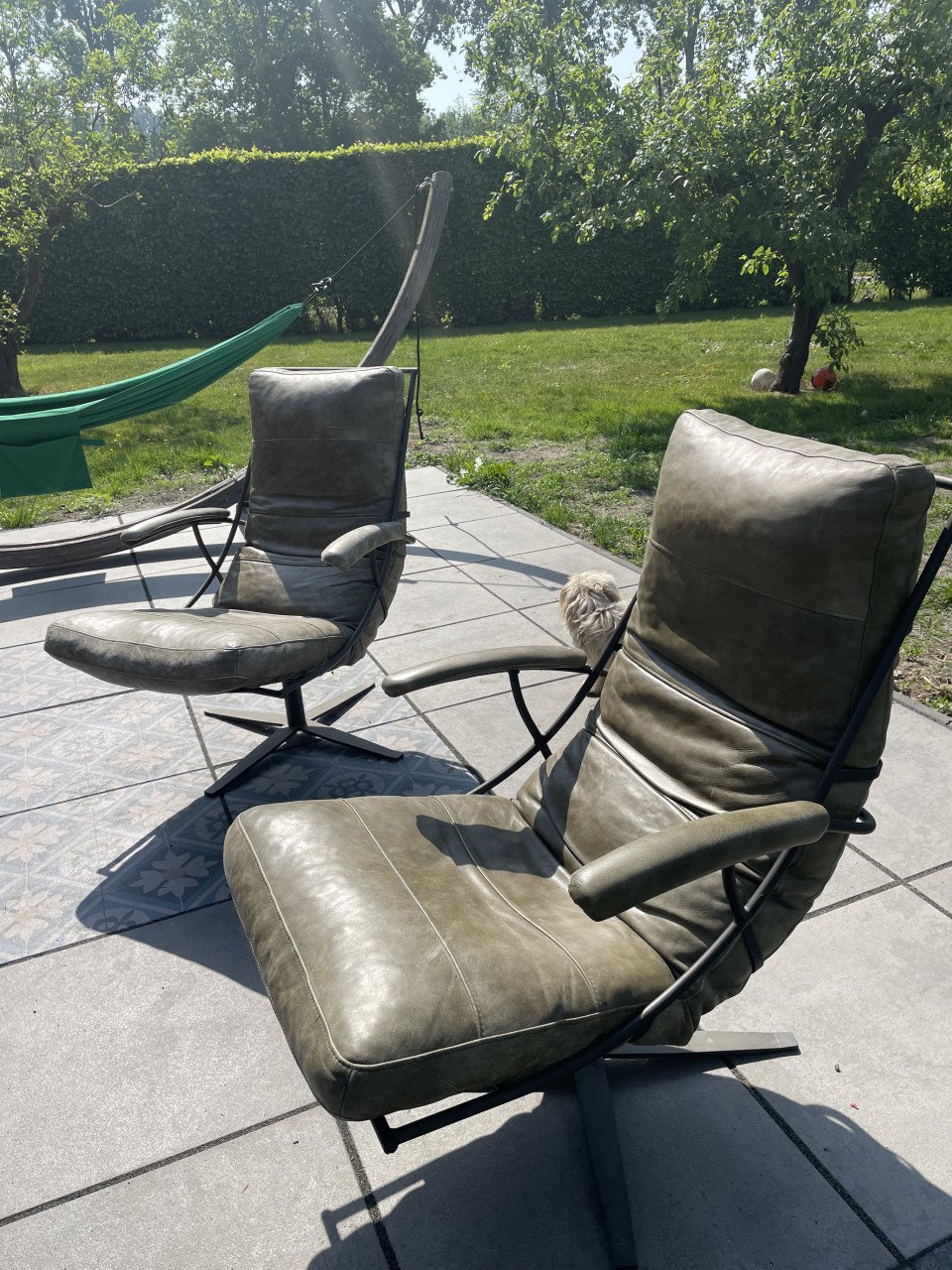 2 leren Fauteuils