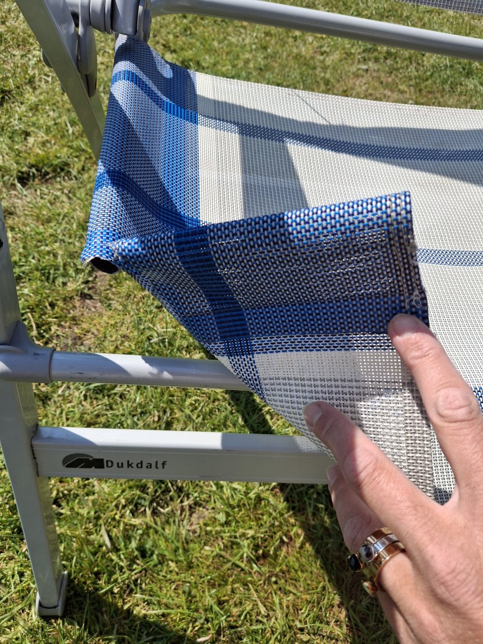 Dukdalf aluminium kampeerstoelen verstelbaar