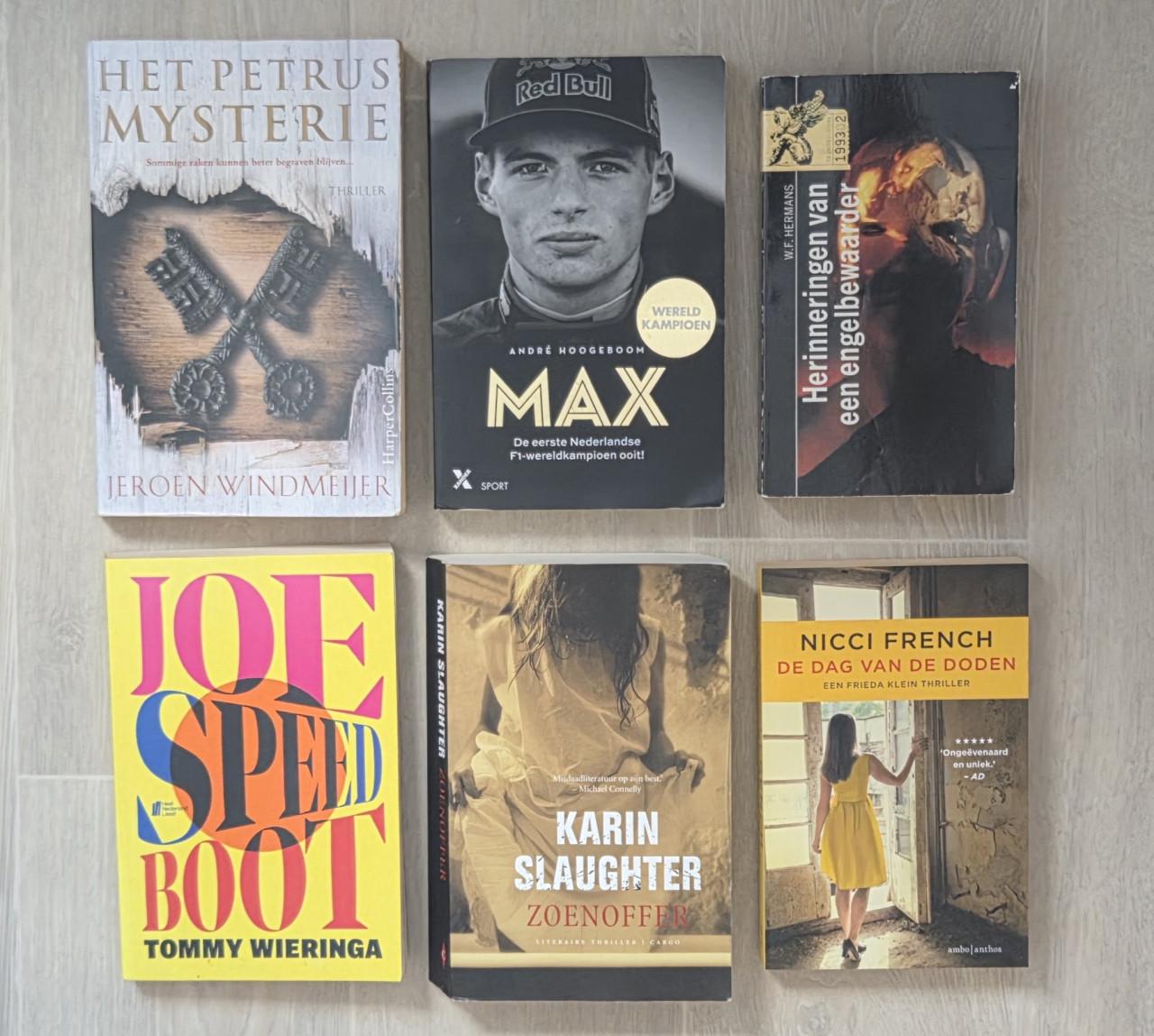 Diverse boeken - Max Verstappen, Wieringa, Slaughter, French e.a.