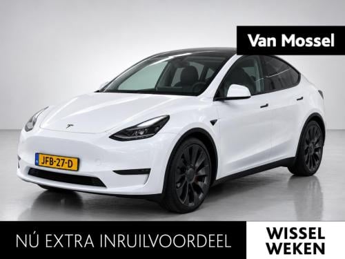 Tesla Model Y performance awd 75 kwh | lage km std. | panorama dak | stoel 