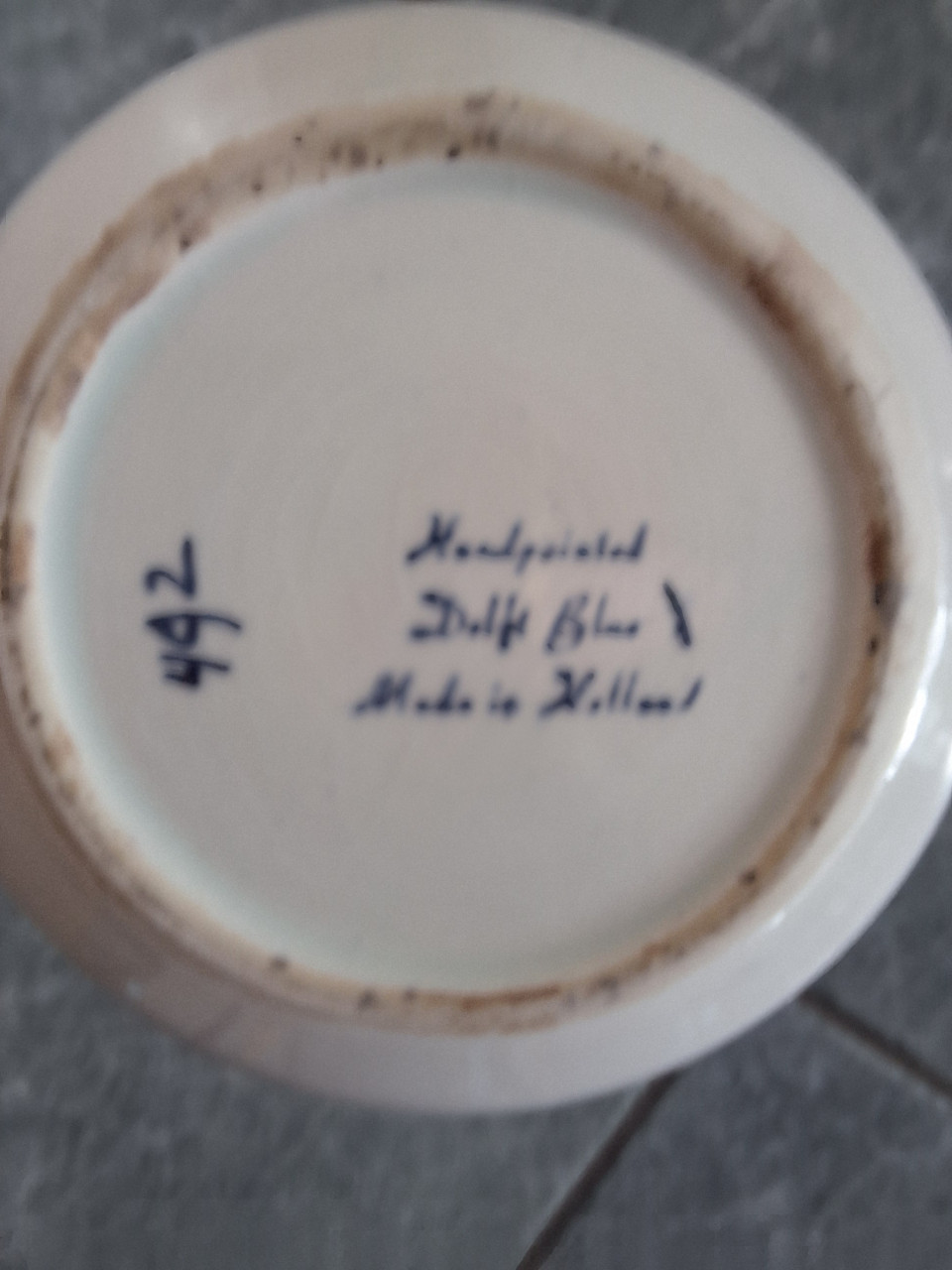 3 blauwe (schaal) bordjes