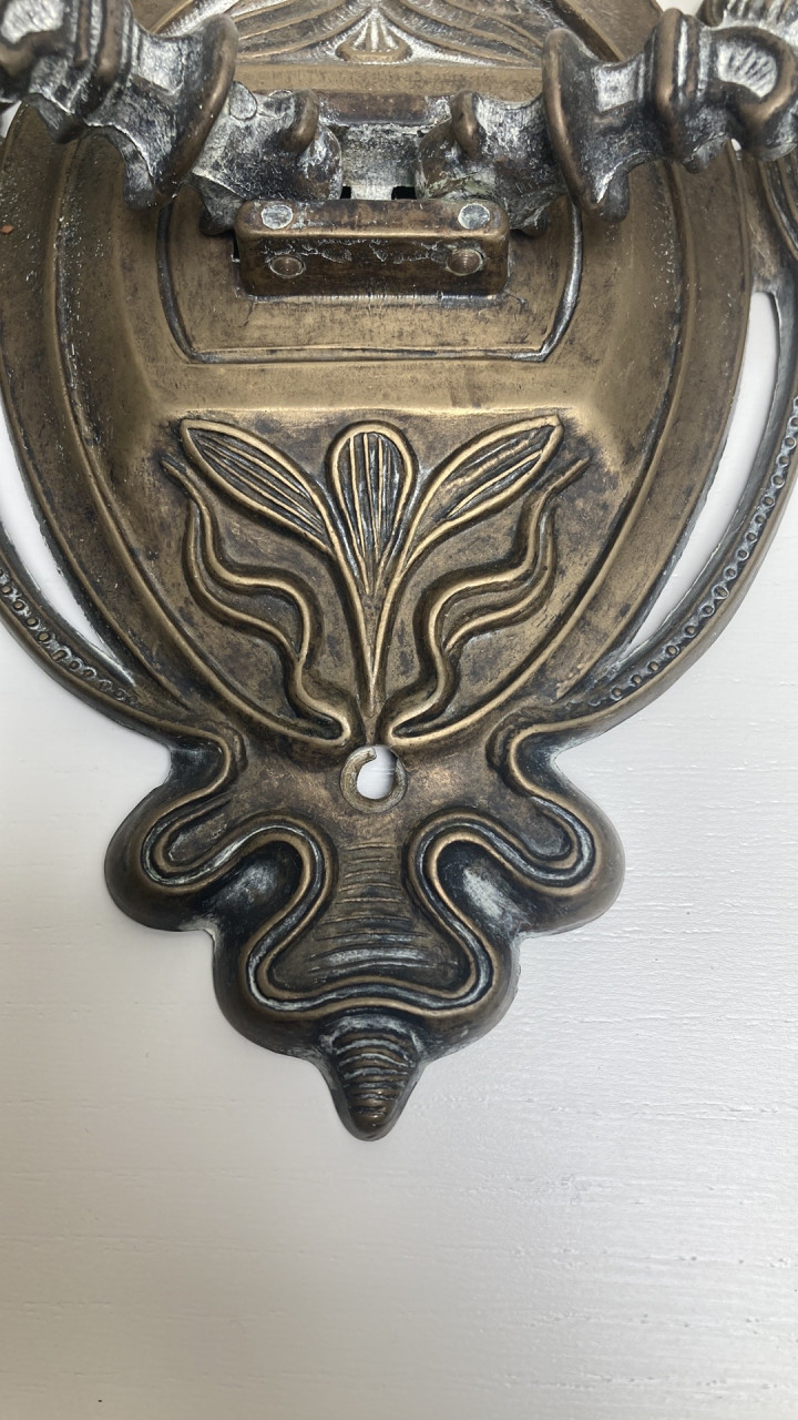 Art nouveau wand kandelaar dubbel