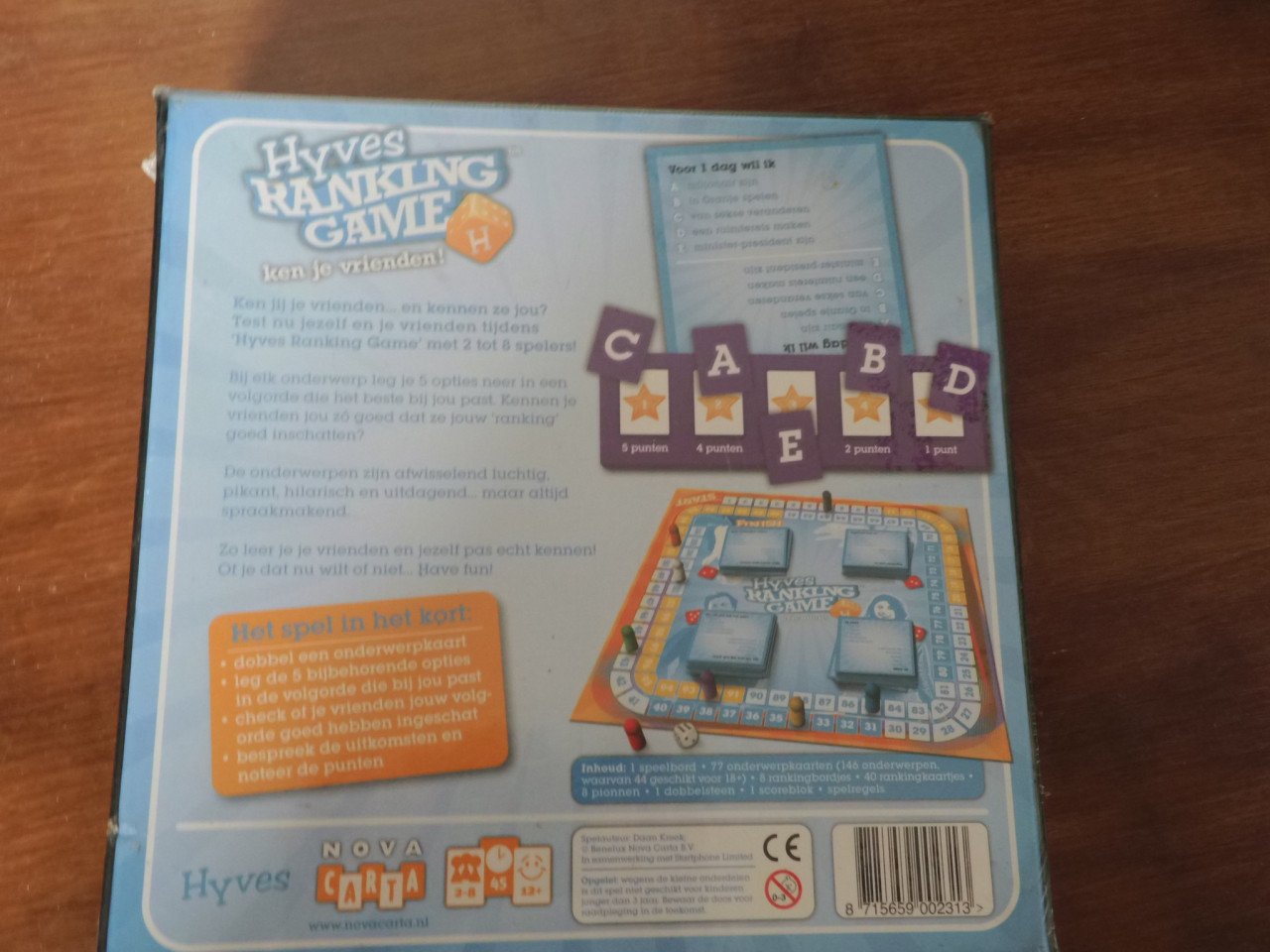Hyves Ranking game van Nova Carta.