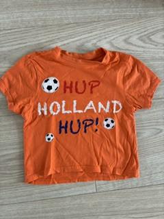 Oranje shirt Hup Holland Hup maat 86-92 WK
