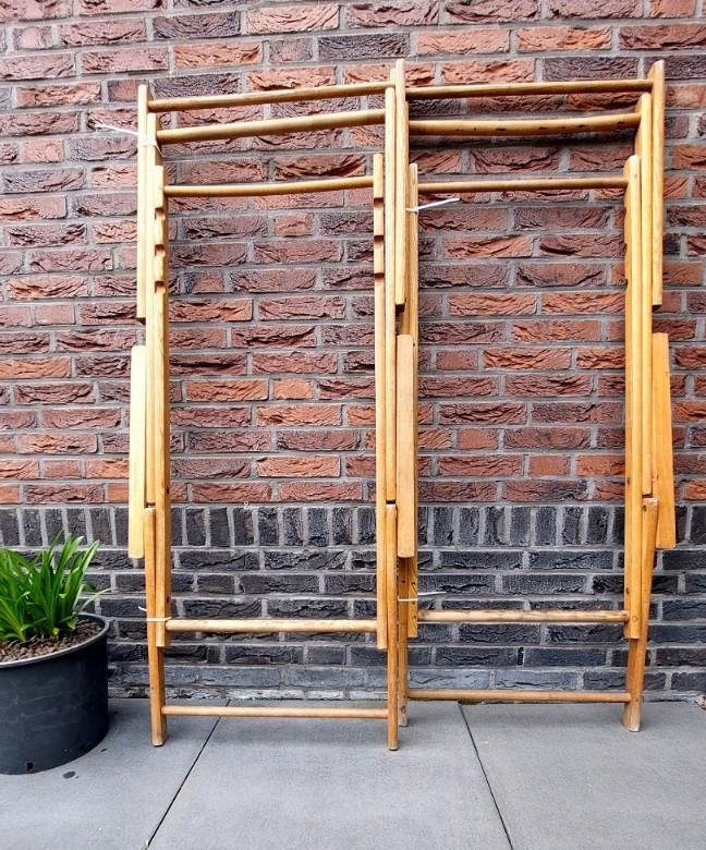 Houten frame strandligstoel 2 x