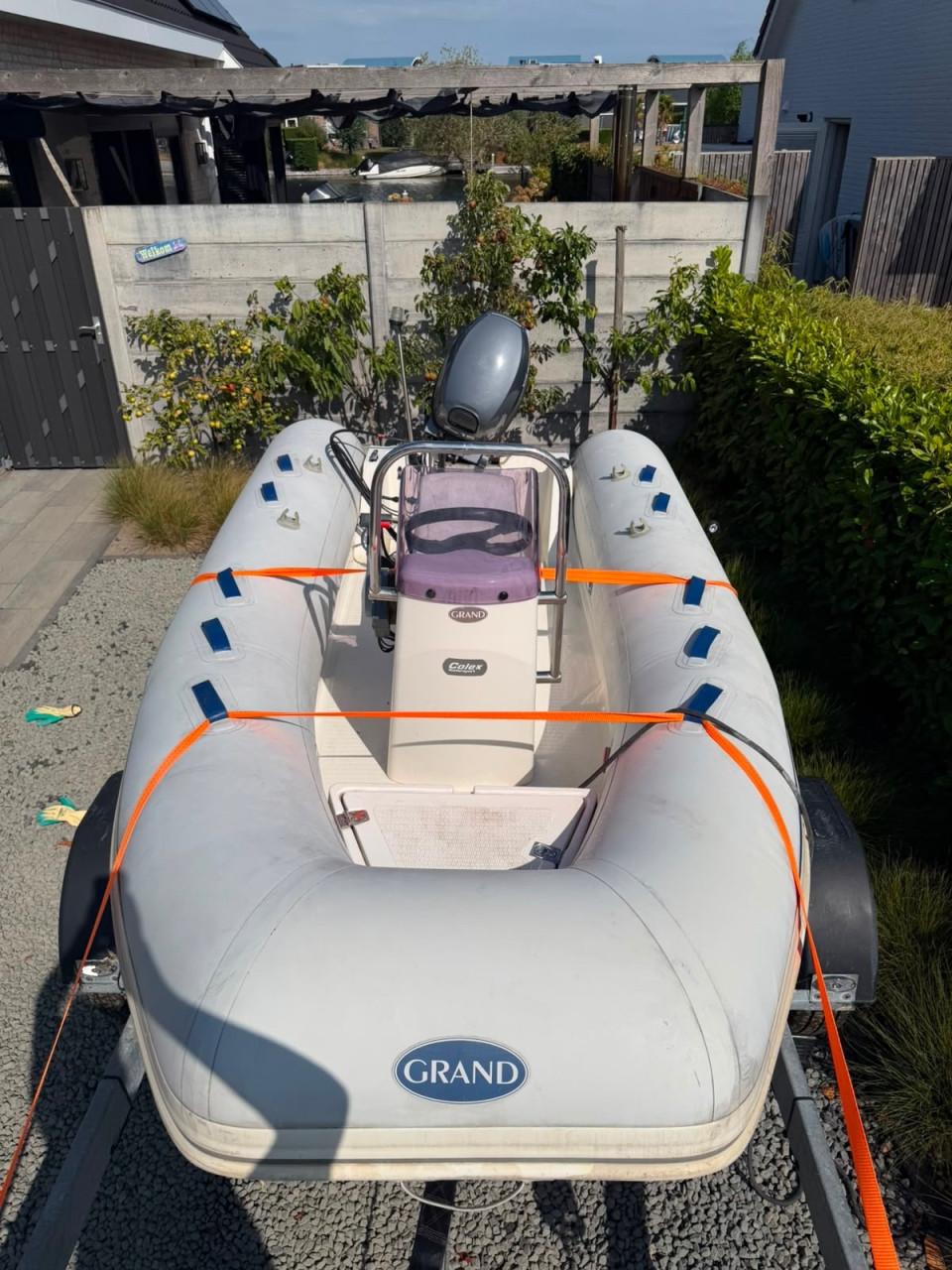 Wil je morgen al gaan varen? Grand RIB met Yamaha 15pk buitenboordmotor