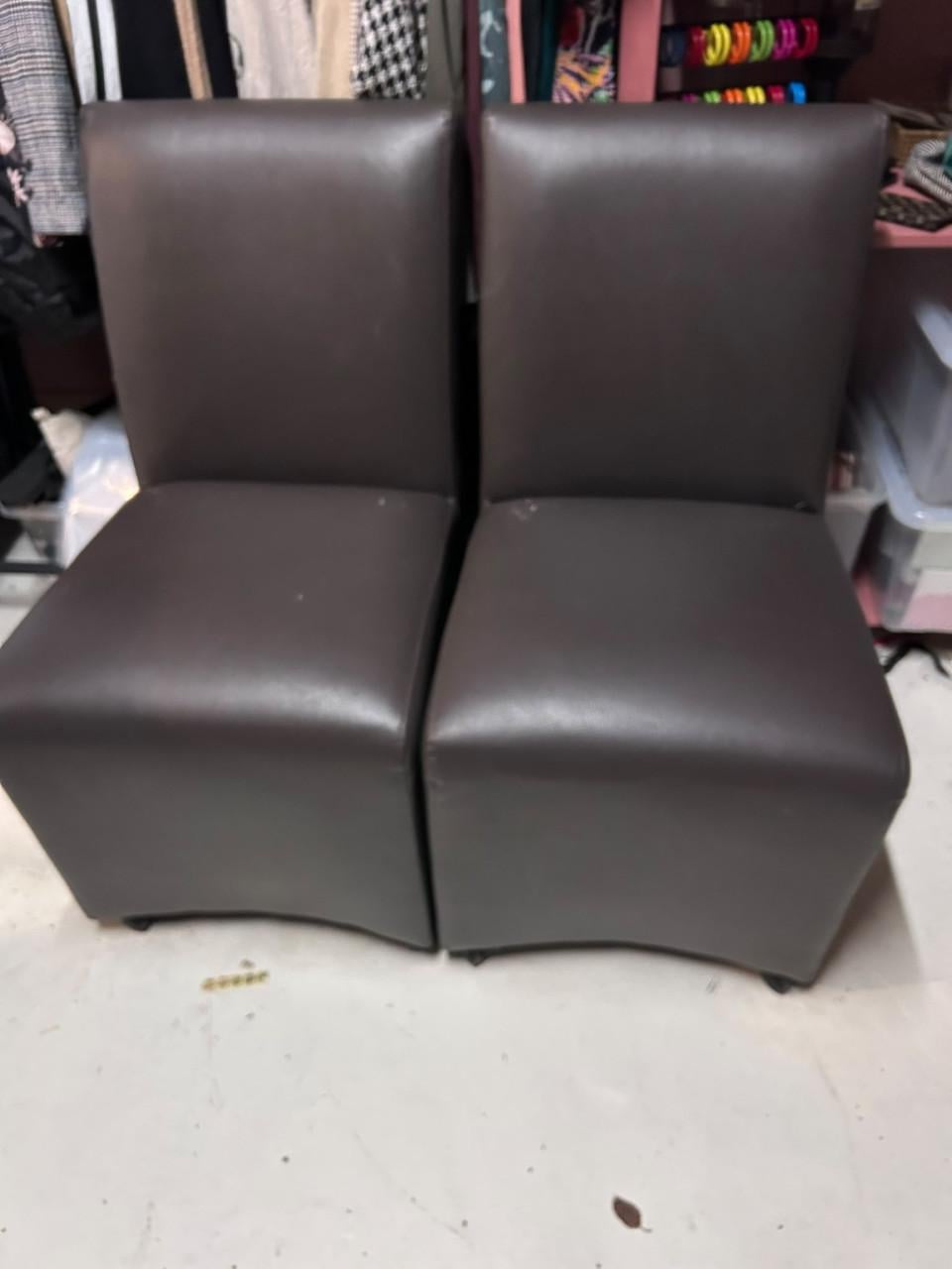 6 donkerbruine eetkamer stoelen