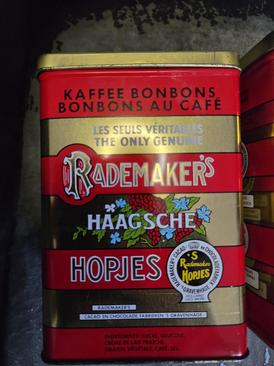 Verzameling 3 vintage blikken van Rademaker's Haagsche Hopjes,