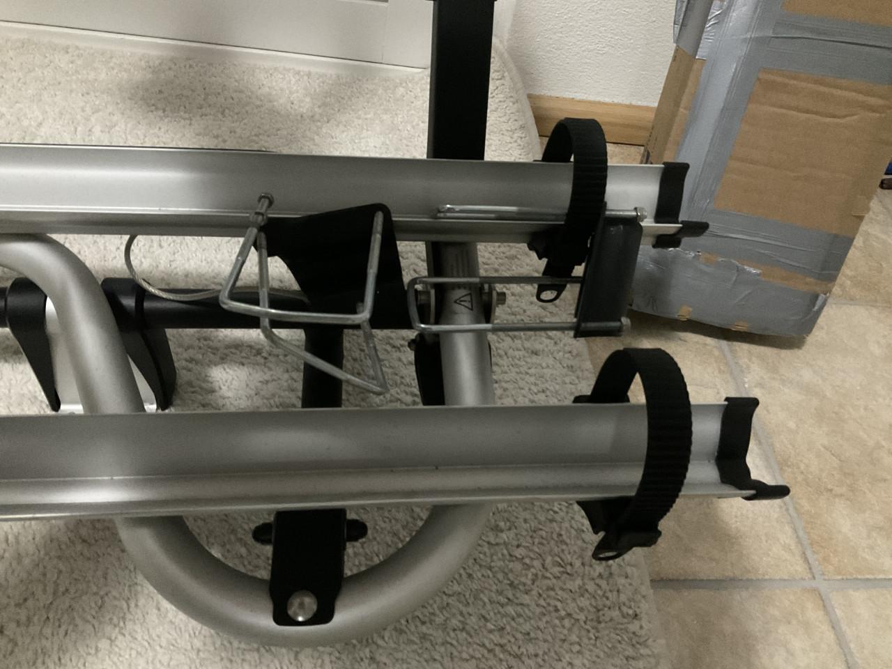 Fietsendrager voor op caravan dissel