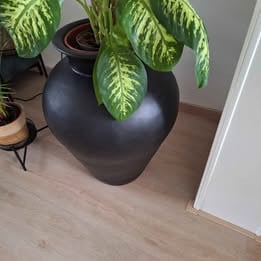 Supergave grote pot zwart kan binnen of buiten