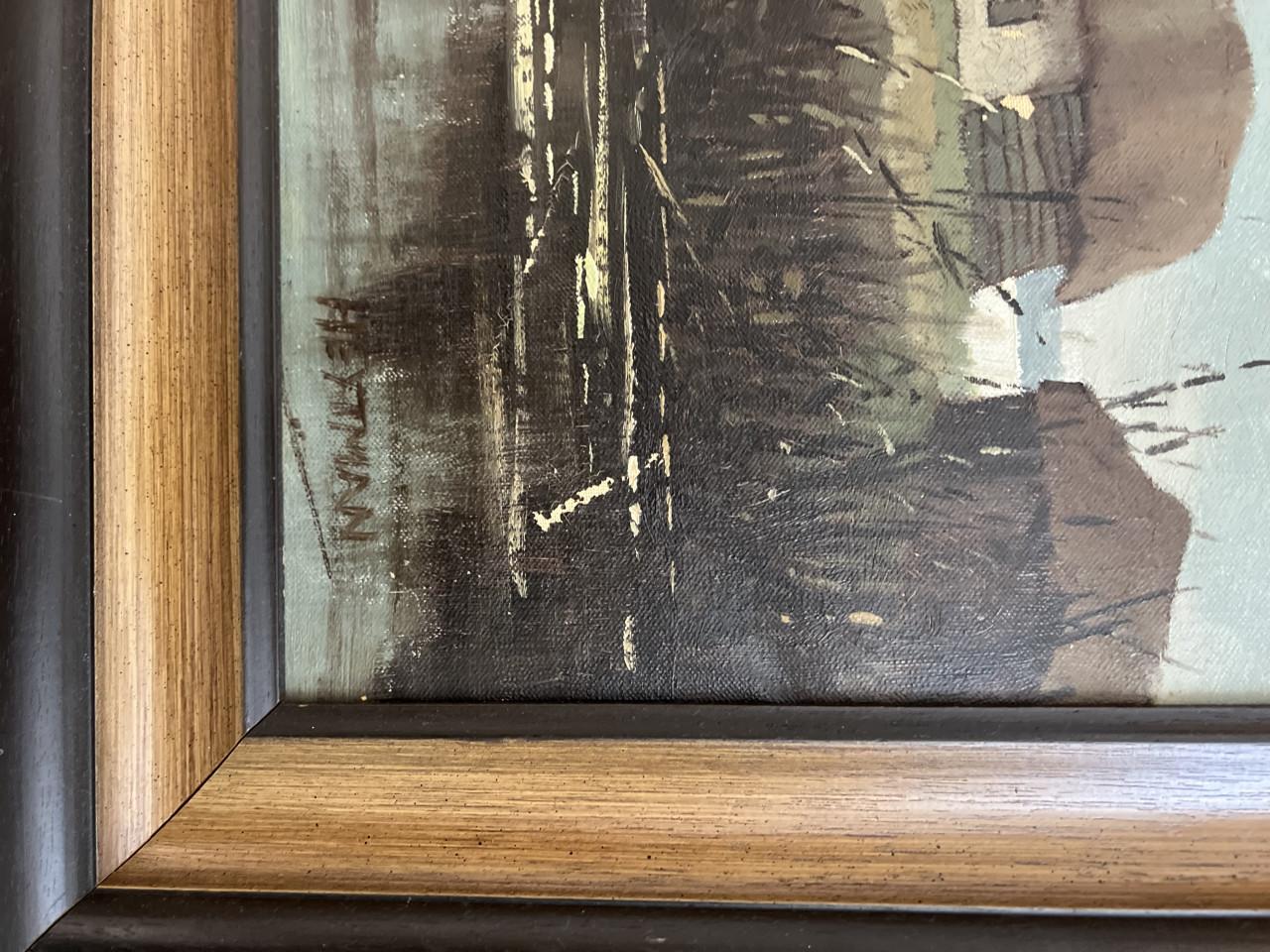 Schilderij abstract landschap