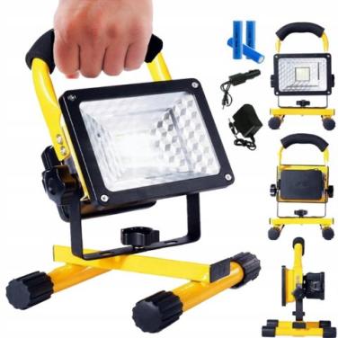 Krachtige LED Bouwlamp oplaadbaar met standaard