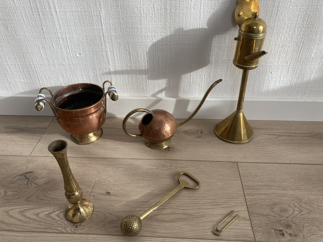 Vintage Verzameling koper en brons