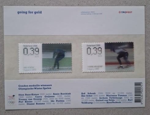 Postzegelvel Going for Gold 2006 Postfris